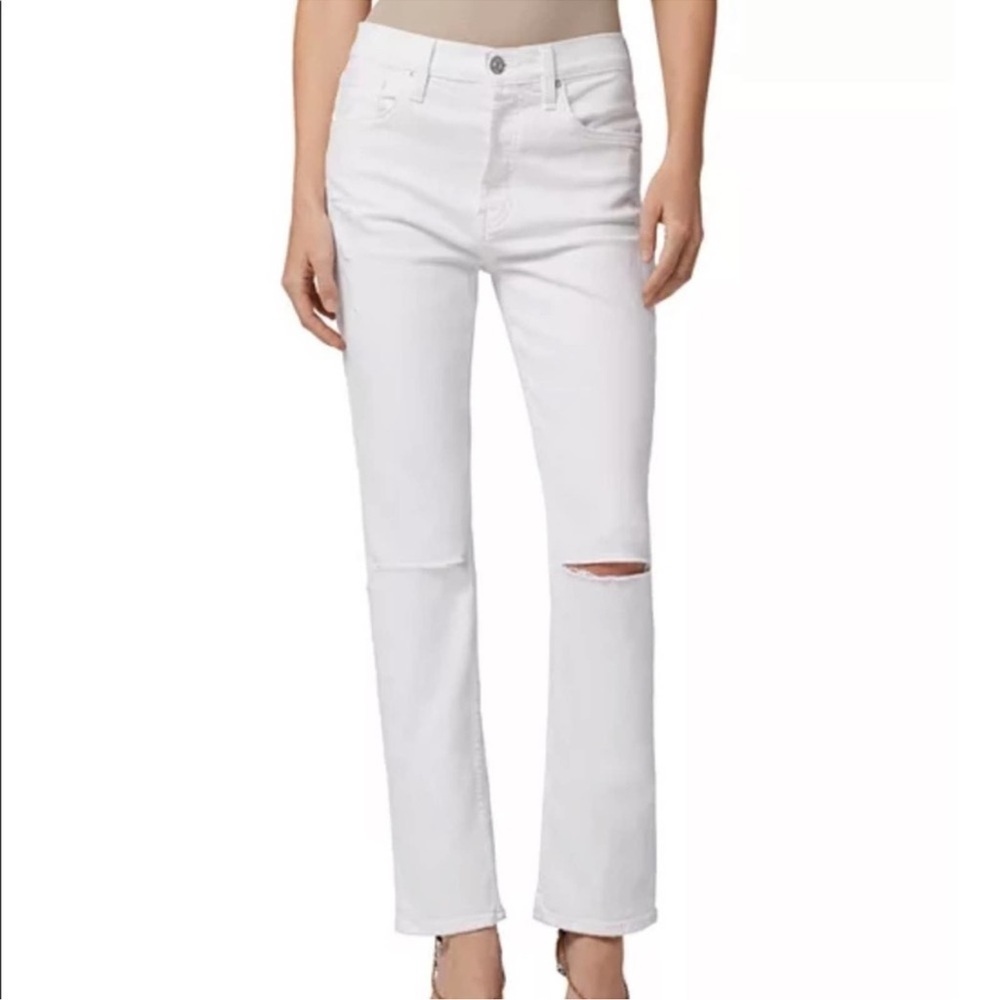 NWT Hudson Jeans Thalia Loose Fit Straight Leg Distressed Jeans NWT Sz 30 Cotton